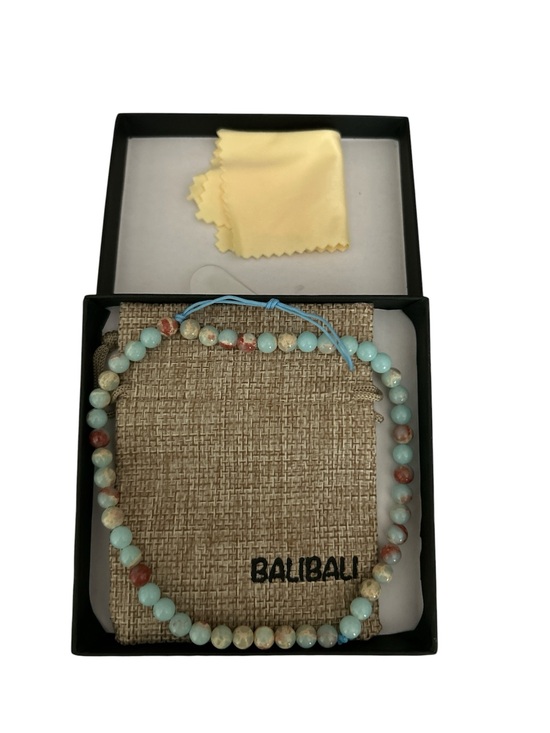 Balibali Accessories - Light Blue Amazonite Beaded Phone Charm